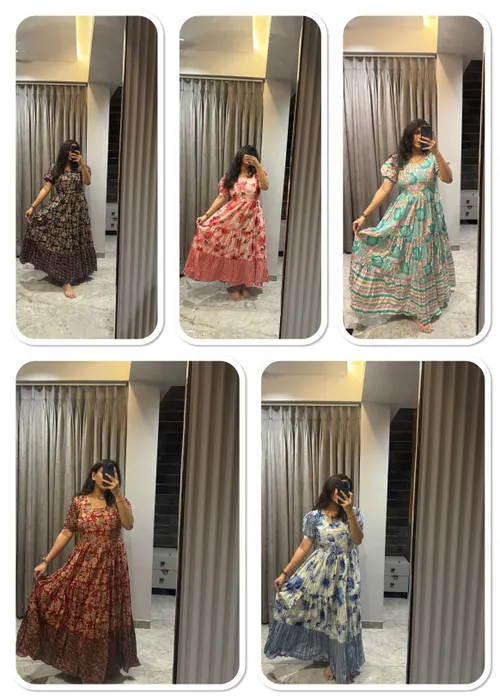 Pure Cotton Printed Maxi Dress